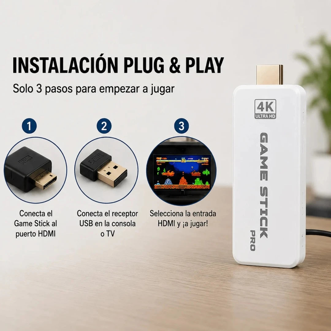 Consola De Juegos Retro Full HD Con 2 Controles Inalámbricos M15