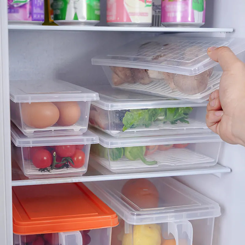 Cargue la imagen en el visor de la galería, Recipiente en forma rectangular para almacenar alimentos 230403-25
