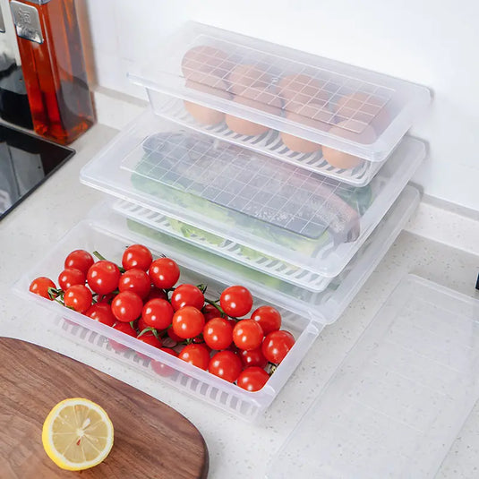 Recipiente en forma rectangular para almacenar alimentos 230403-25