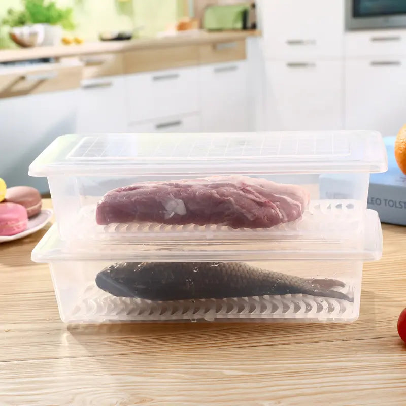 Cargue la imagen en el visor de la galería, Recipiente en forma rectangular para almacenar alimentos 230403-25
