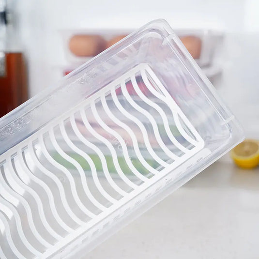 Recipiente en forma rectangular para almacenar alimentos 230403-25
