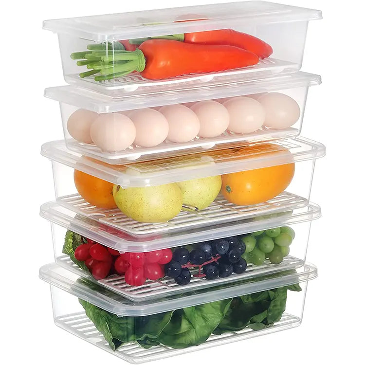 Cargue la imagen en el visor de la galería, Recipiente en forma rectangular para almacenar alimentos 230403-25
