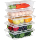 Recipiente en forma rectangular para almacenar alimentos 230403-25