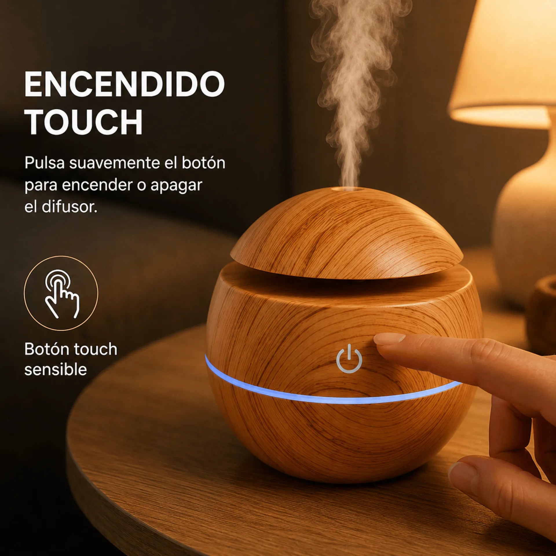 Humidificador Ultrasónico Difusor De Aromas RGB 200ml AE0134