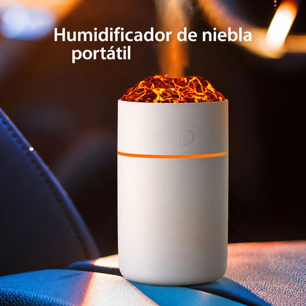 Humidificador De Aromas Diseño Volcán Silencioso 230ml Con Temporizador HS01