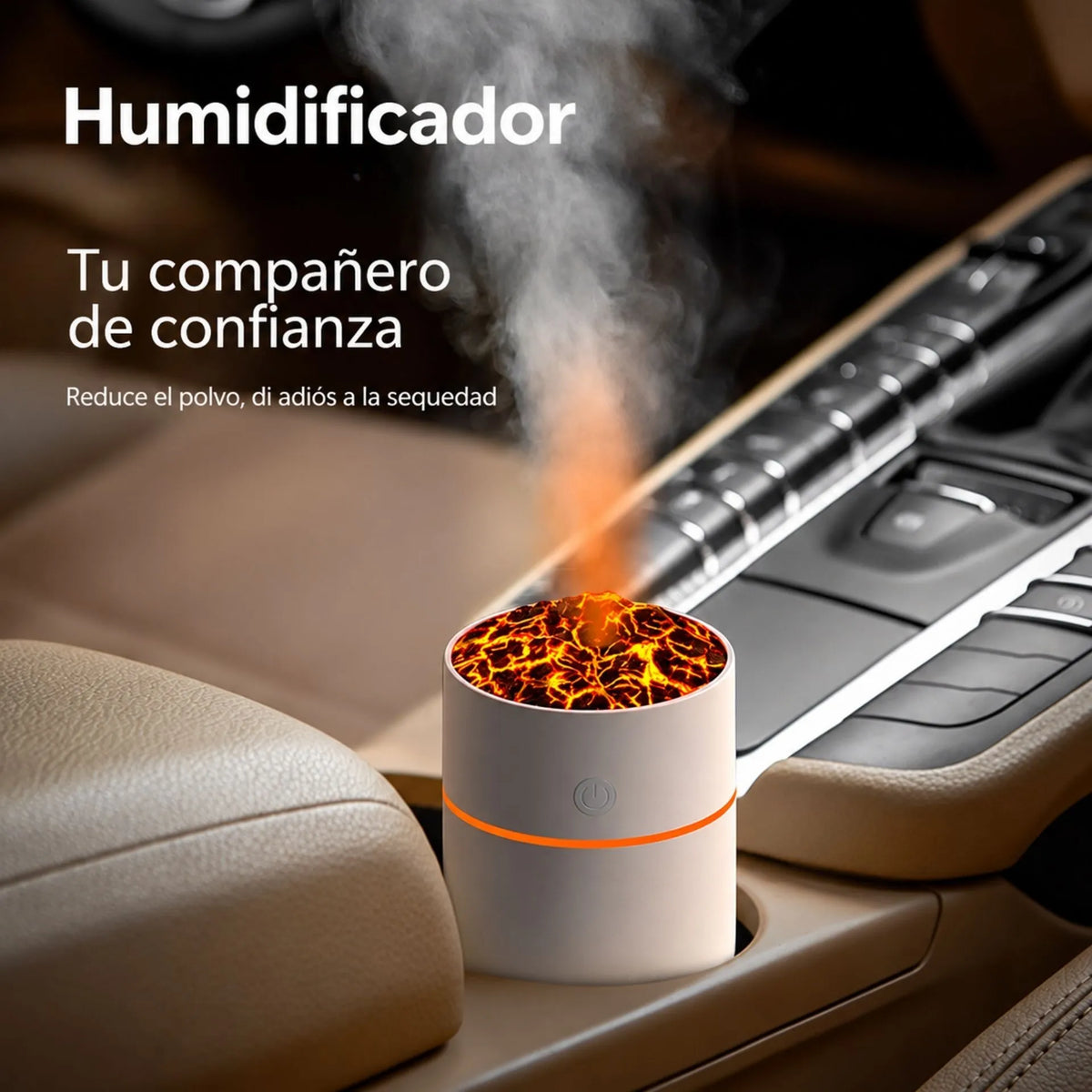 Humidificador De Aromas Diseño Volcán Silencioso 230ml Con Temporizador HS01