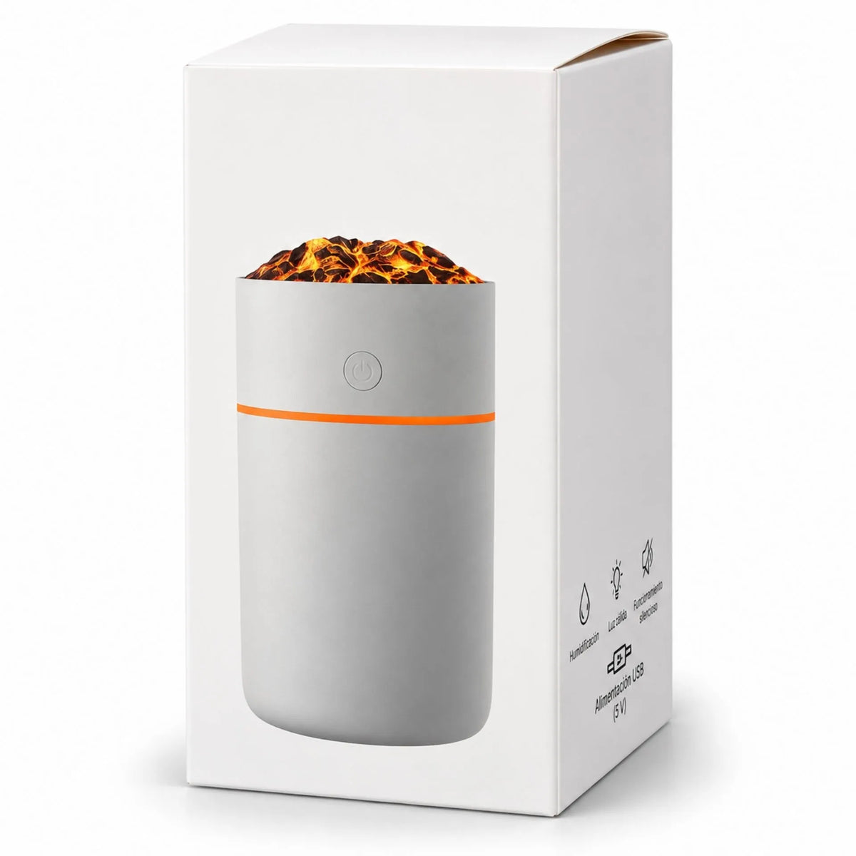 Humidificador De Aromas Diseño Volcán Silencioso 230ml Con Temporizador HS01