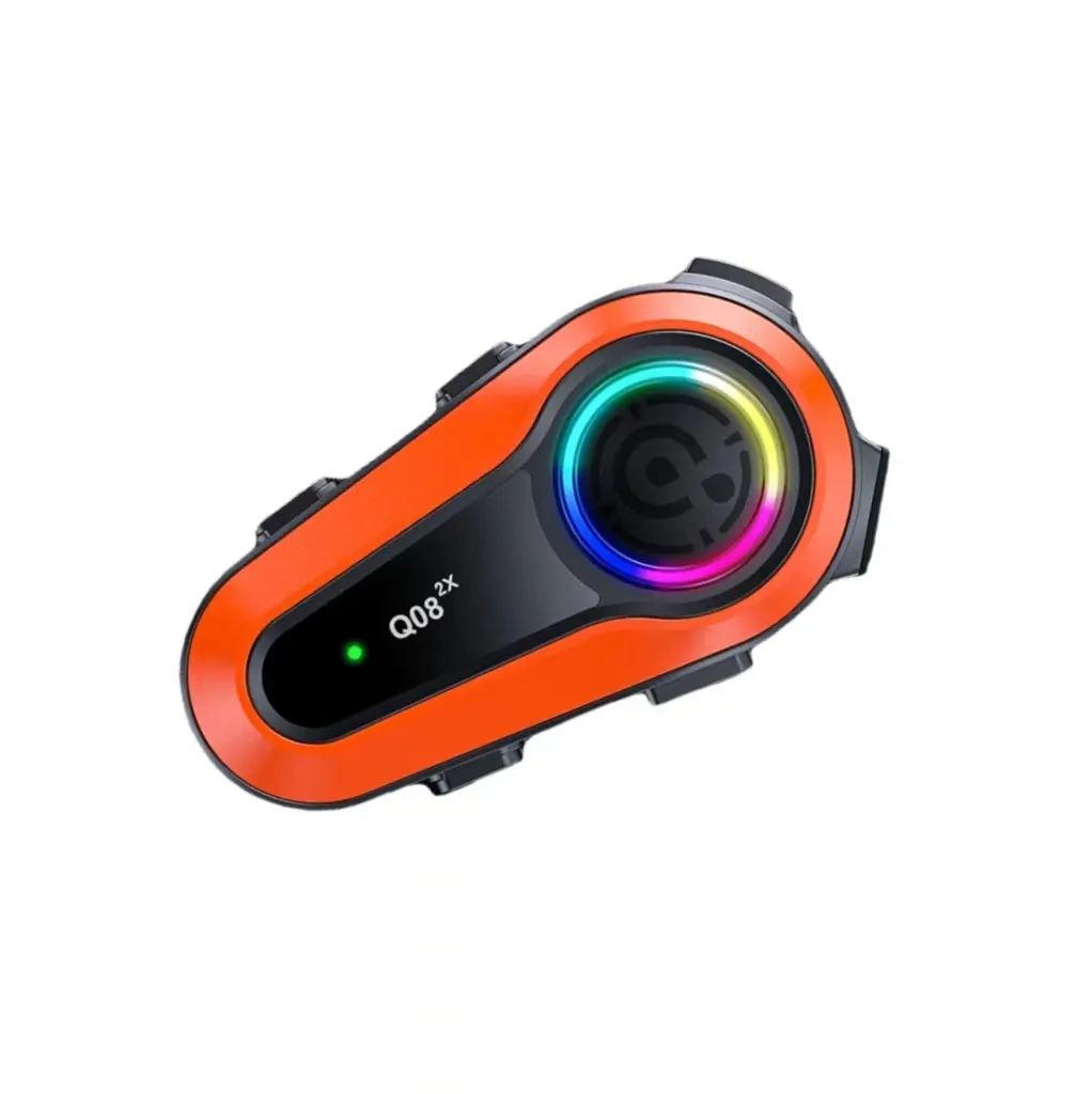 Intercomunicador Para Casco de Moto Impermeable RGB Q08 2X ¡Envio Gratis!
