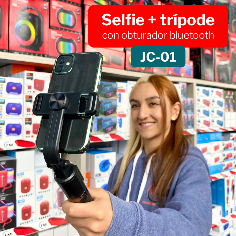 Cargue la imagen en el visor de la galería, Trípode y Selfie 2 en 1 JC-01
