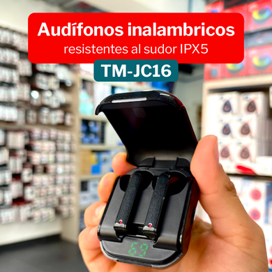 Audifonos Bluetooth TWS Inalámbrico TM-JC16 ¡Envio Gratis!