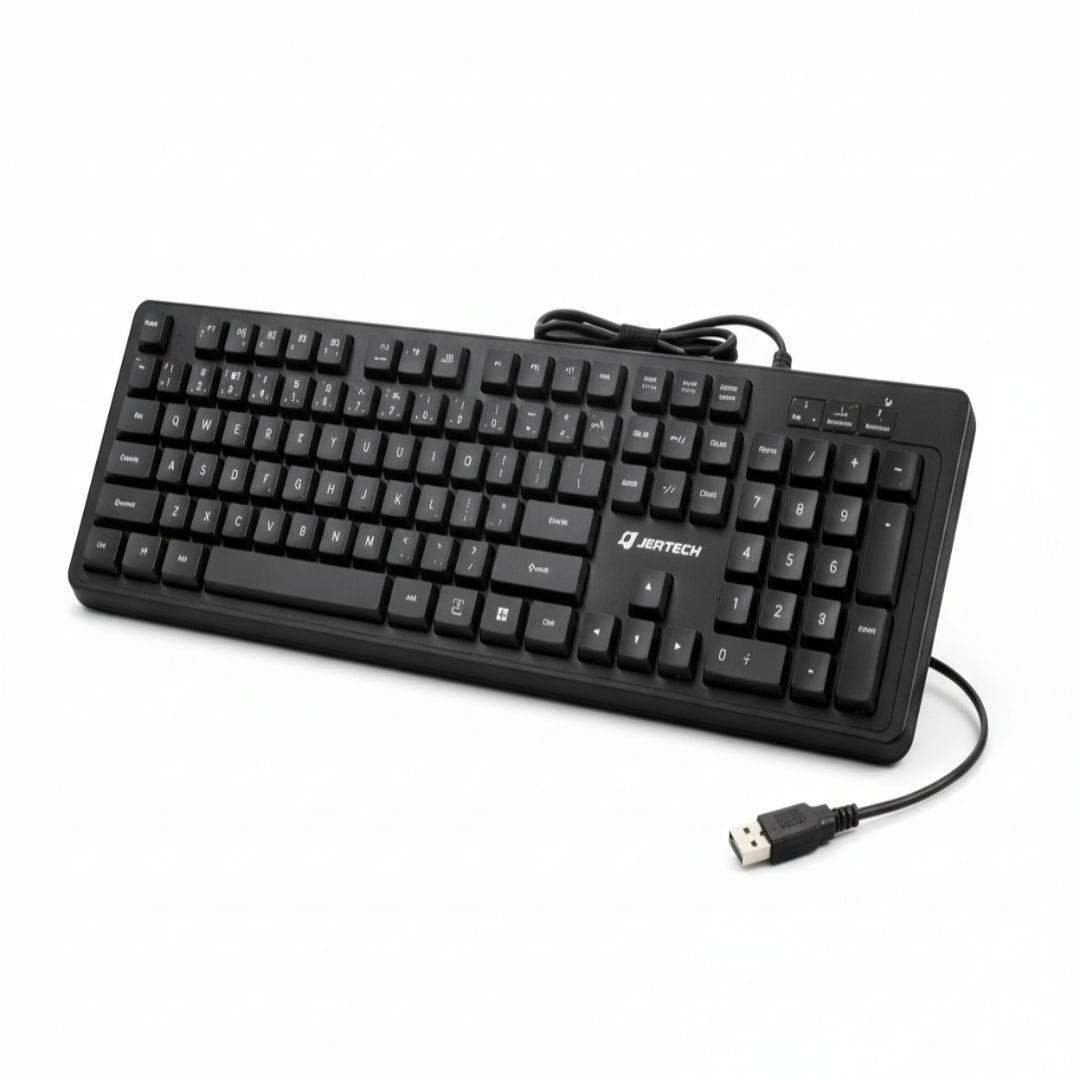 Teclado Jertech Alambrico Con Conexion Usb Con Teclado Numerico  K339