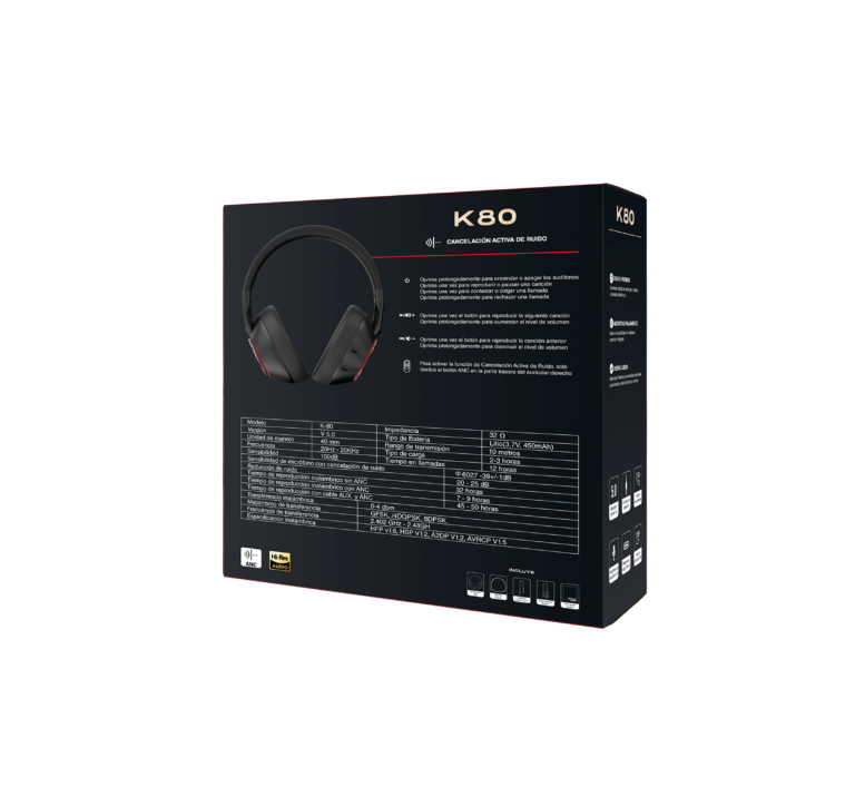 Audífonos de Diadema Movisun K80 MOVISUN