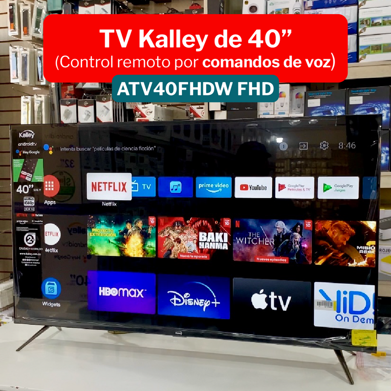 Cargue la imagen en el visor de la galería, Televisor Android TV 40&quot;  FHD Kalley ATV40FHDW
