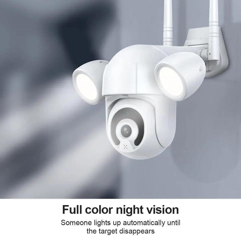Cargue la imagen en el visor de la galería, Camara Wifi Exterior PTZ Iluminacion Tuya Smart KJB-T18 ¡Envio Gratis!
