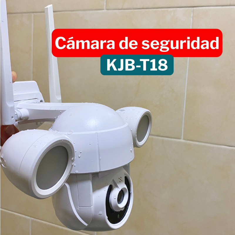 Cargue la imagen en el visor de la galería, Camara Wifi Exterior PTZ Iluminacion Tuya Smart KJB-T18 ¡Envio Gratis!
