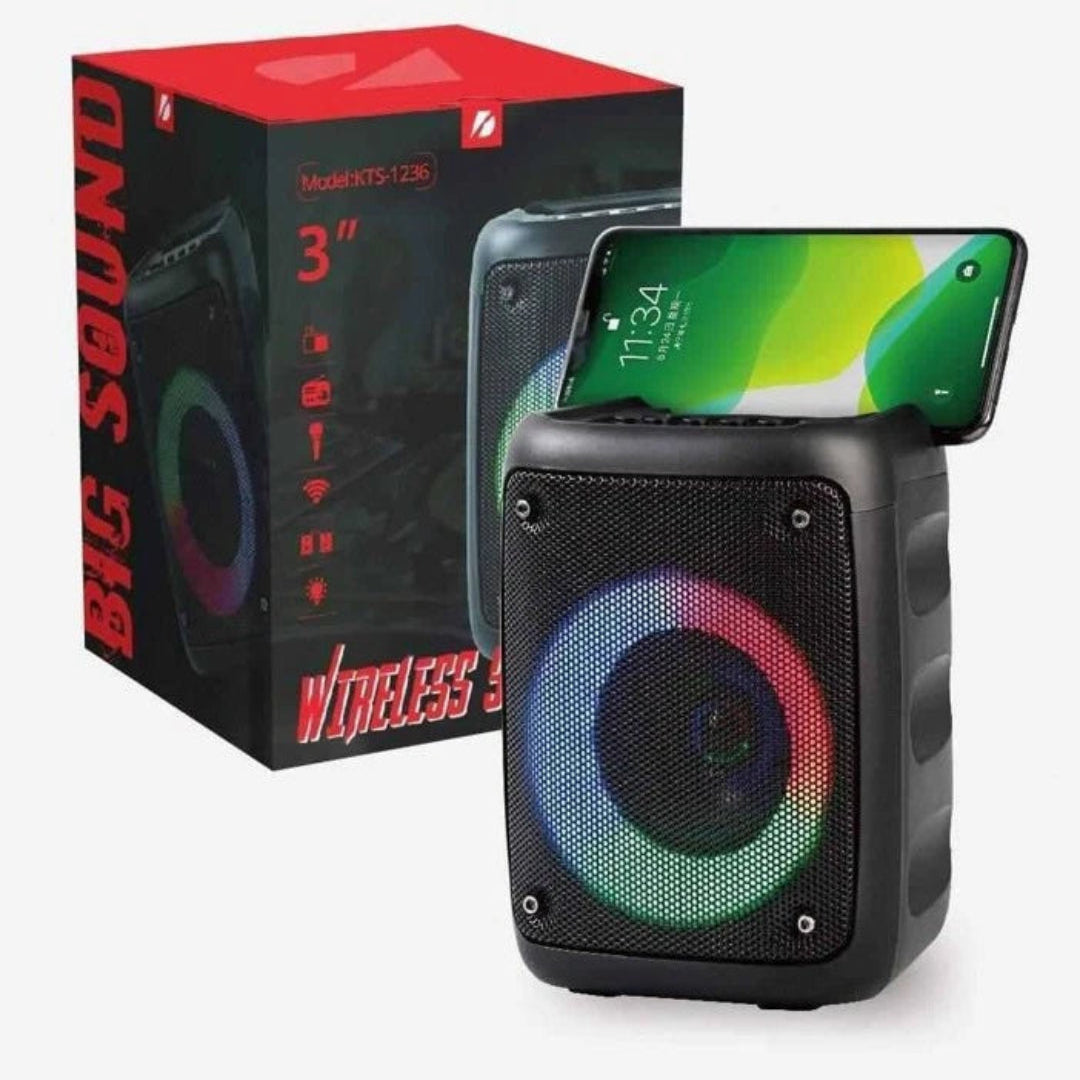Radio Parlante Tipo Cabina De 3" Recargable Portatil KTS-1236