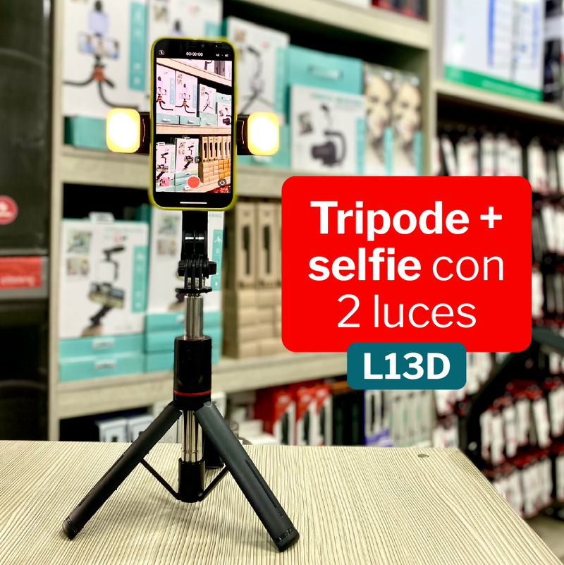 Cargue la imagen en el visor de la galería, Tripode para celular 2 en 1 L13D ¡Envio Gratis!
