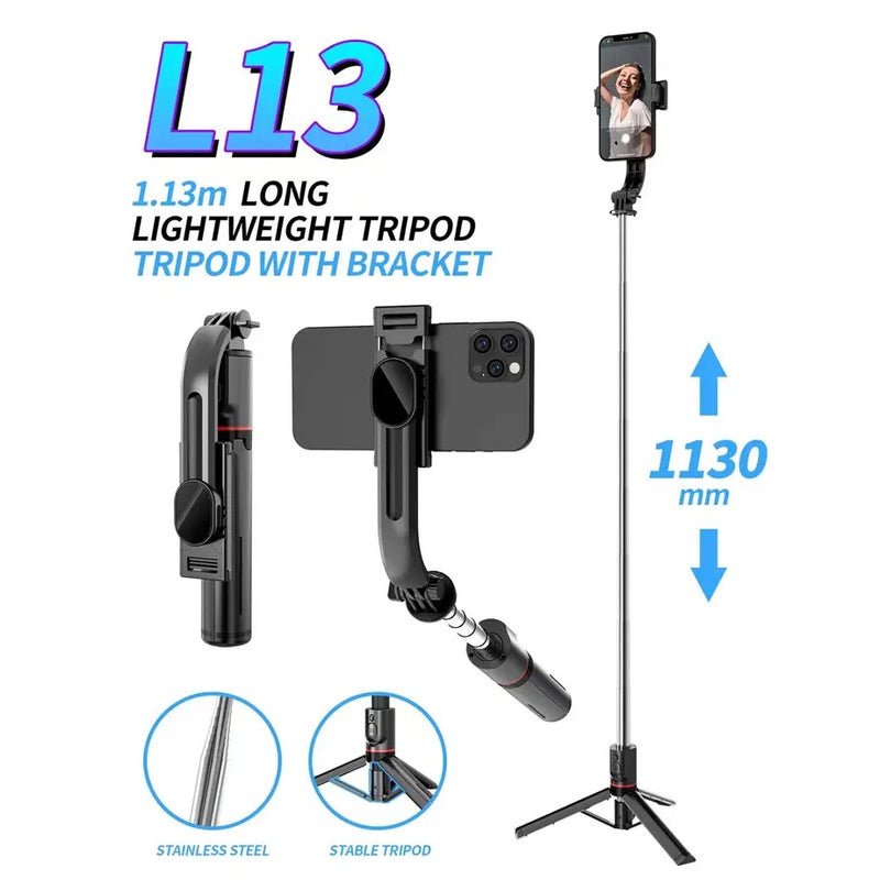 Cargue la imagen en el visor de la galería, Tripode para celular 2 en 1 L13
