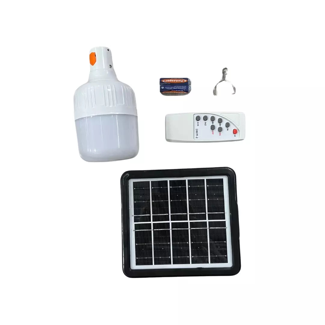 Bombillo Recargable Con Panel Solar L20