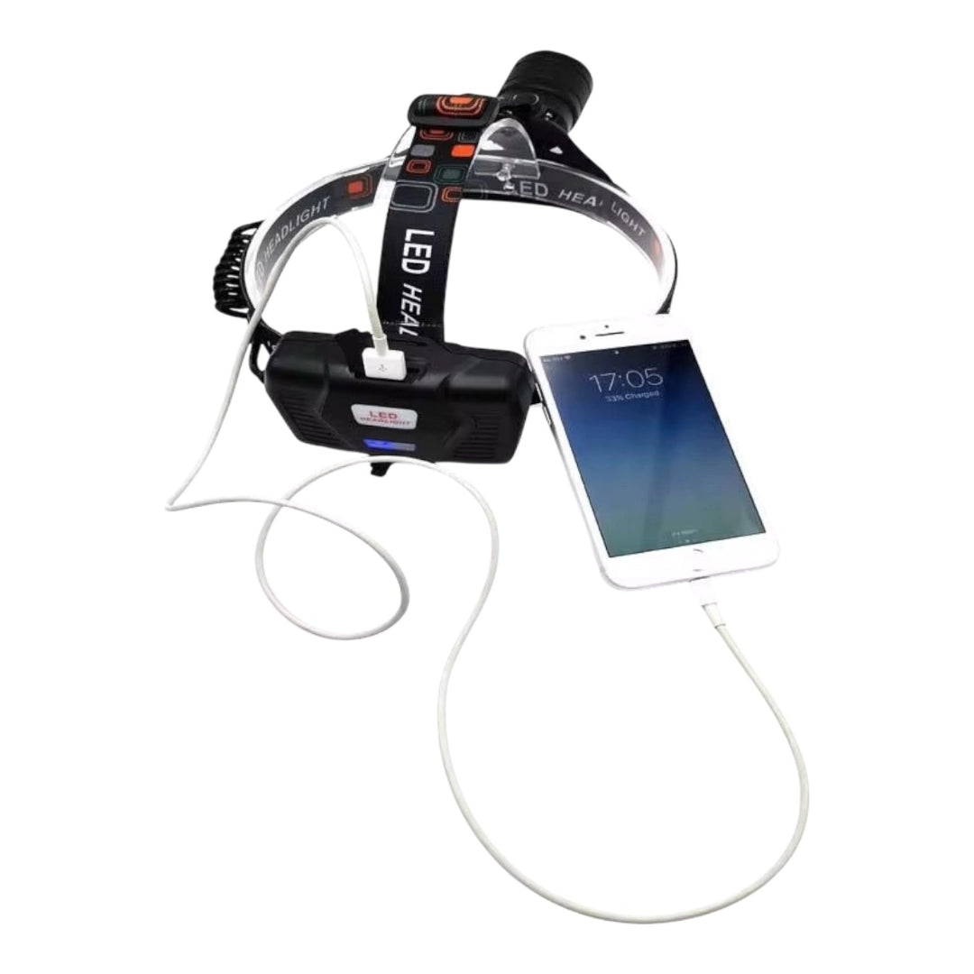 Linterna Minera Con Funcion de Power Bank P50