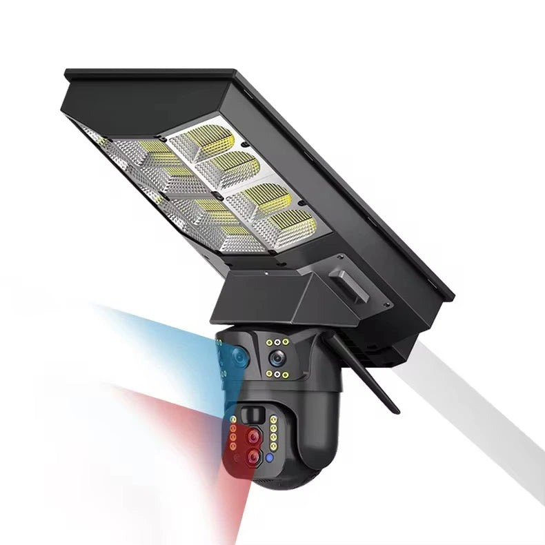 Lampara Led Recargable Con Panel Solar Y Cámara YX-LD9S-4G