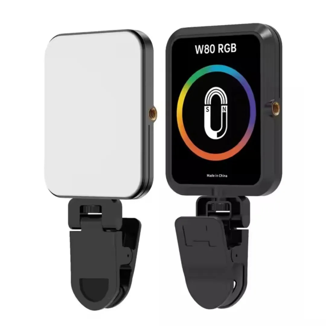 Lámpara LED Portátil Magnética RGB 4W Recargable con Modos de Luz y Soporte para Celular MY-7561