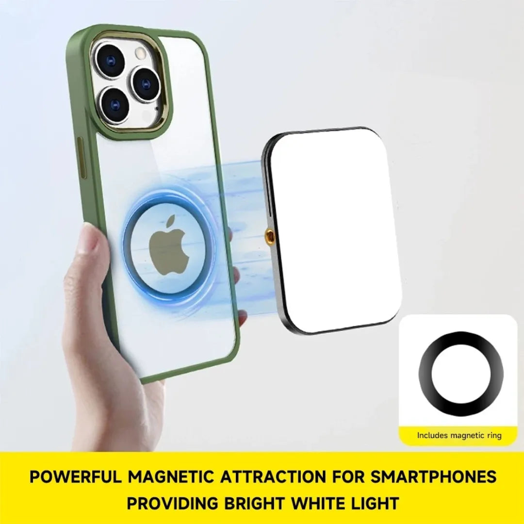 Lámpara LED Portátil Magnética RGB 4W Recargable con Modos de Luz y Soporte para Celular MY-7561