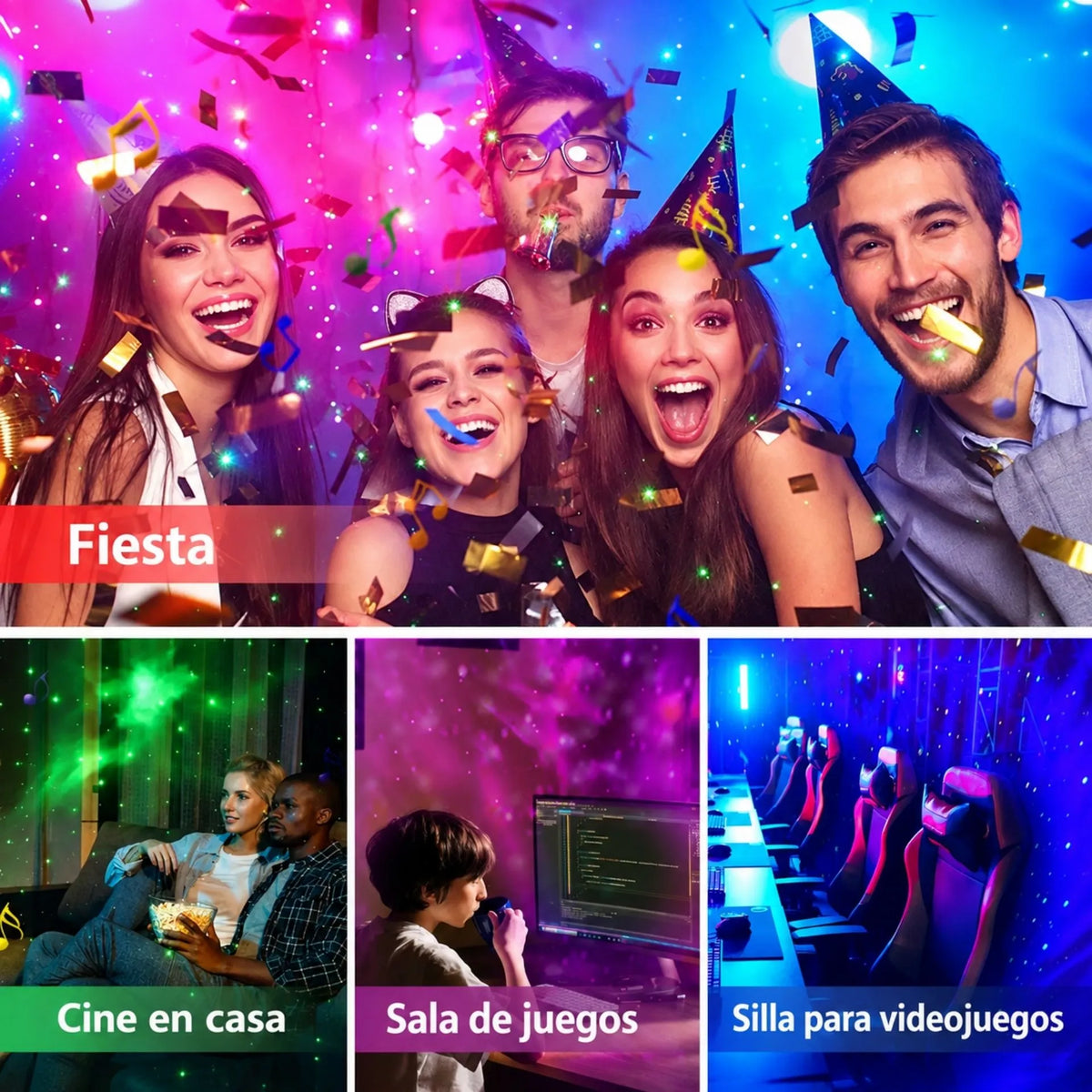 Lámpara Proyectora LED RGB Huevo De Dinosaurio Parlante Bluetooth Y Control Remoto K850