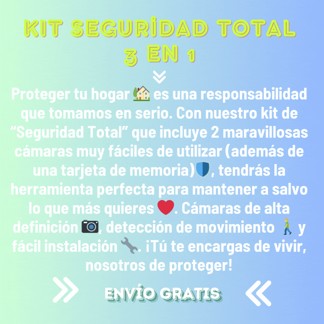 Combo 2 cámaras de seguridad + 1 tarjeta de memoria de 64GB