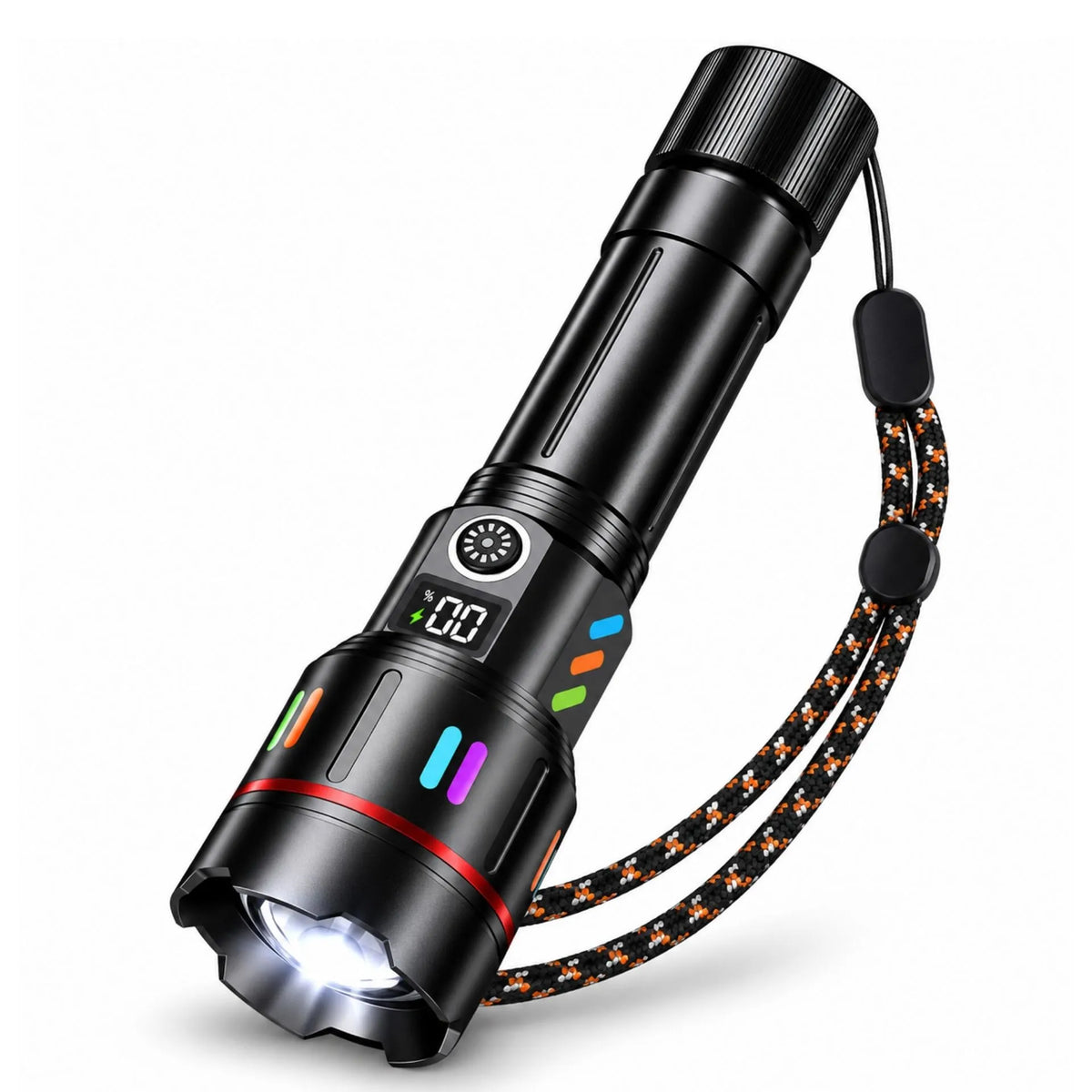 Linterna LED Recargable De Alta Potencia Con Power Bank, Zoom E IPX7 Baihuo City MY-7643
