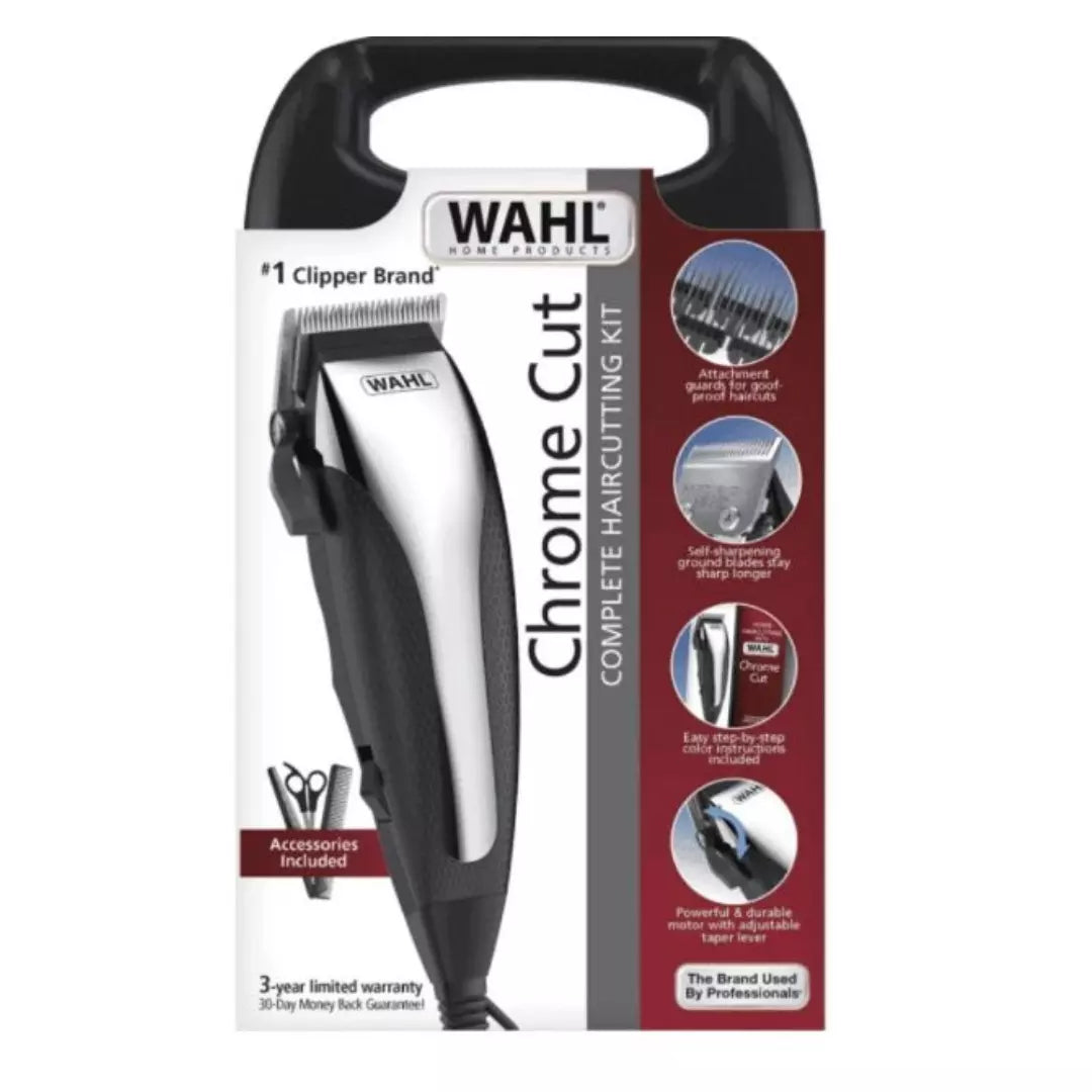 Maquina Wahl Para Peluqueria  Chrome Cut Alámbrica 3024608 B2B