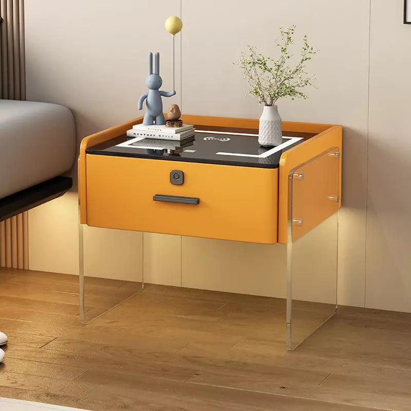 Mesa De Noche Elegante Con Carga Inalámbrica y Parlante AE0099