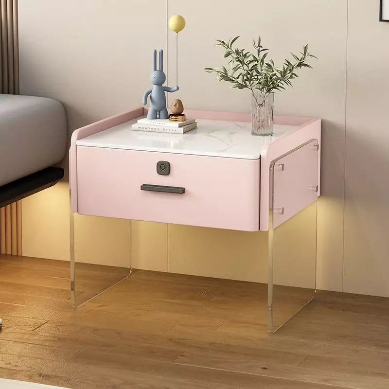 Mesa De Noche Elegante Con Carga Inalámbrica y Parlante AE0099