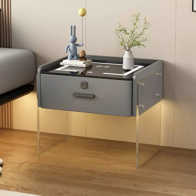 Mesa De Noche Elegante Con Carga Inalámbrica y Parlante AE0099