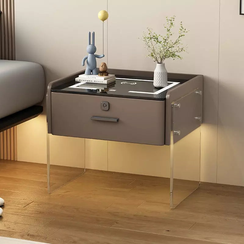 Mesa De Noche Elegante Con Carga Inalámbrica y Parlante AE0099