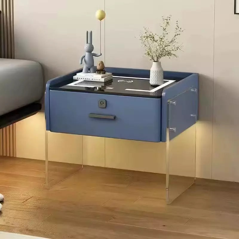Mesa De Noche Elegante Con Carga Inalámbrica y Parlante AE0099