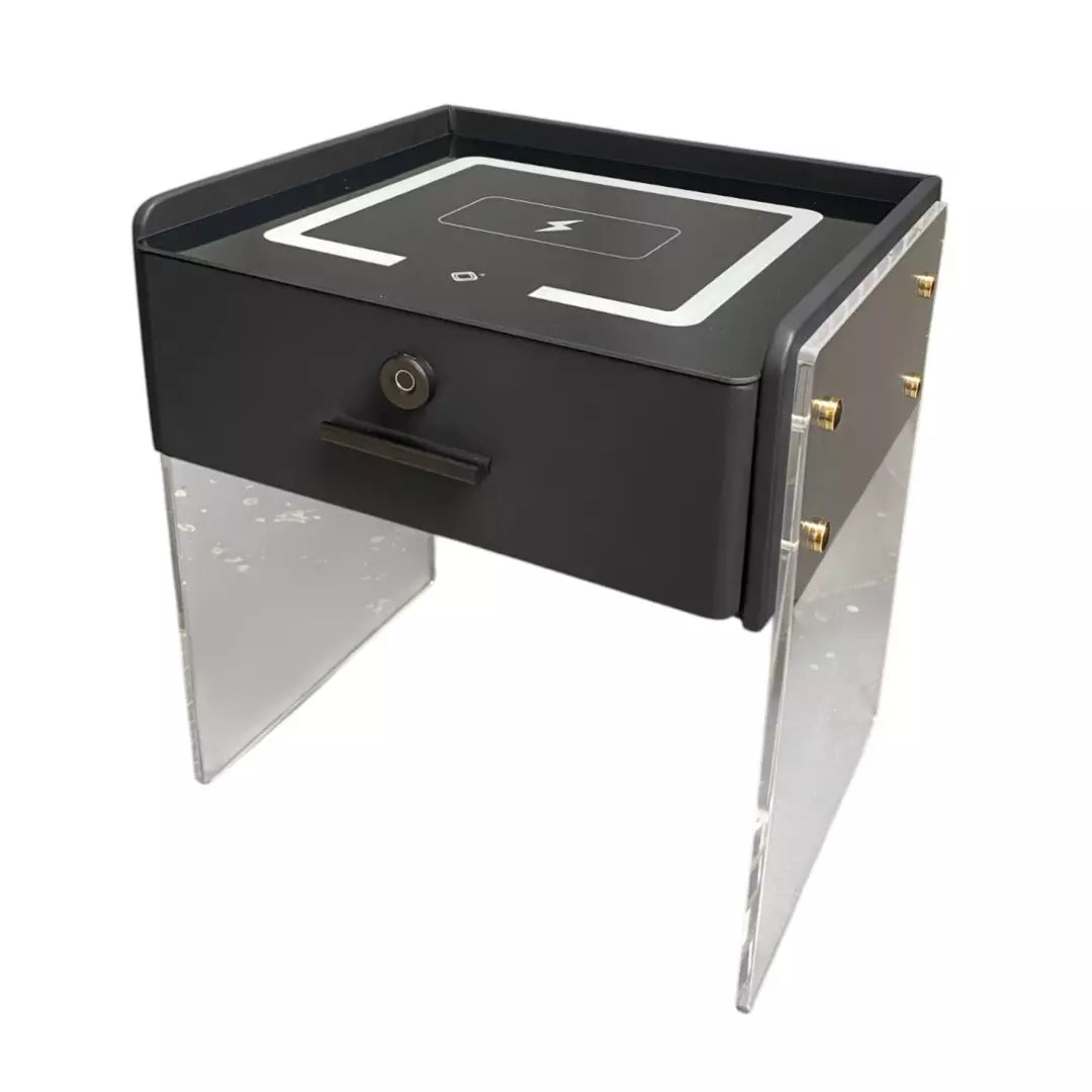 Mesa De Noche Elegante Con Carga Inalámbrica y Parlante AE0099