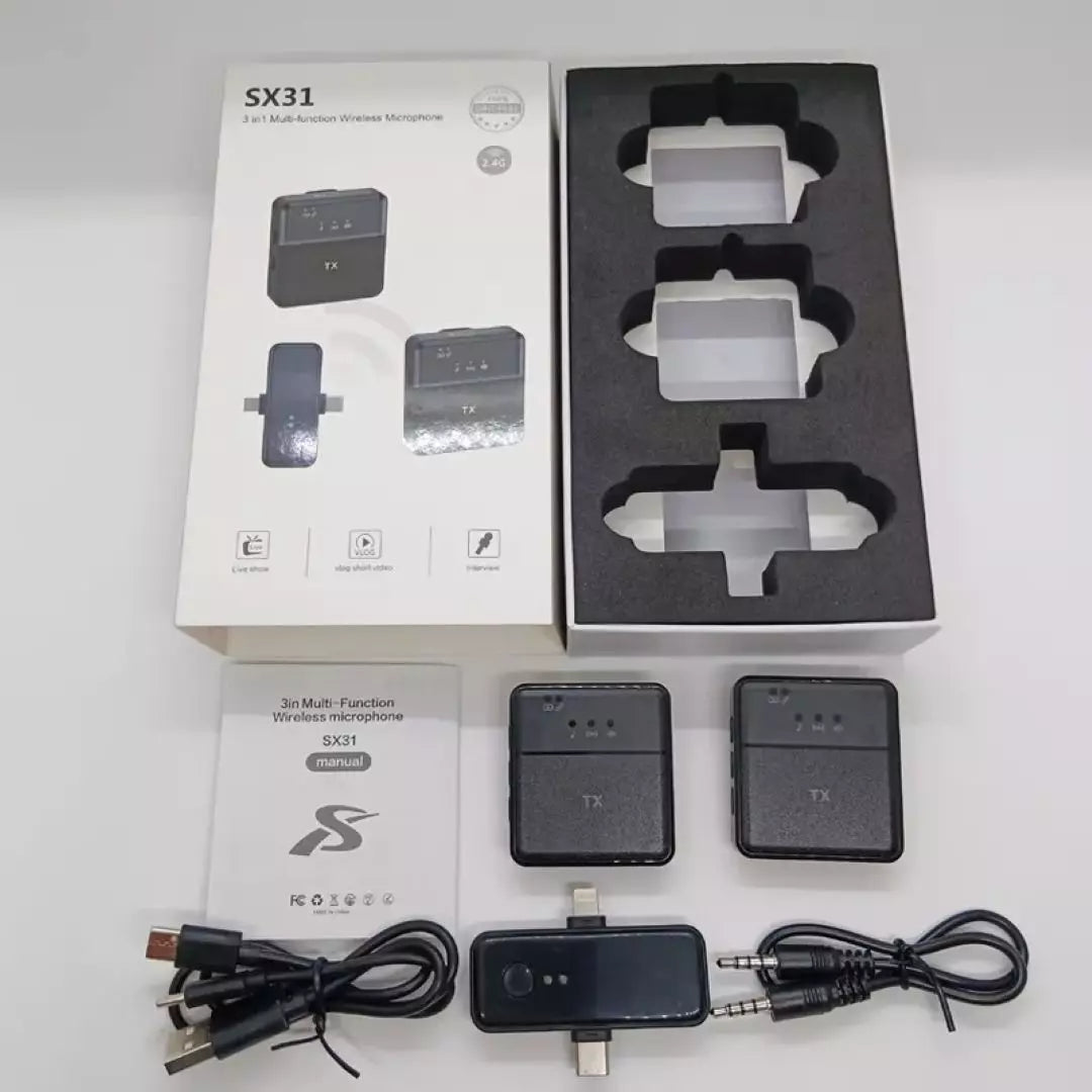 Micrófono De Solapa Inalámbrico SX31