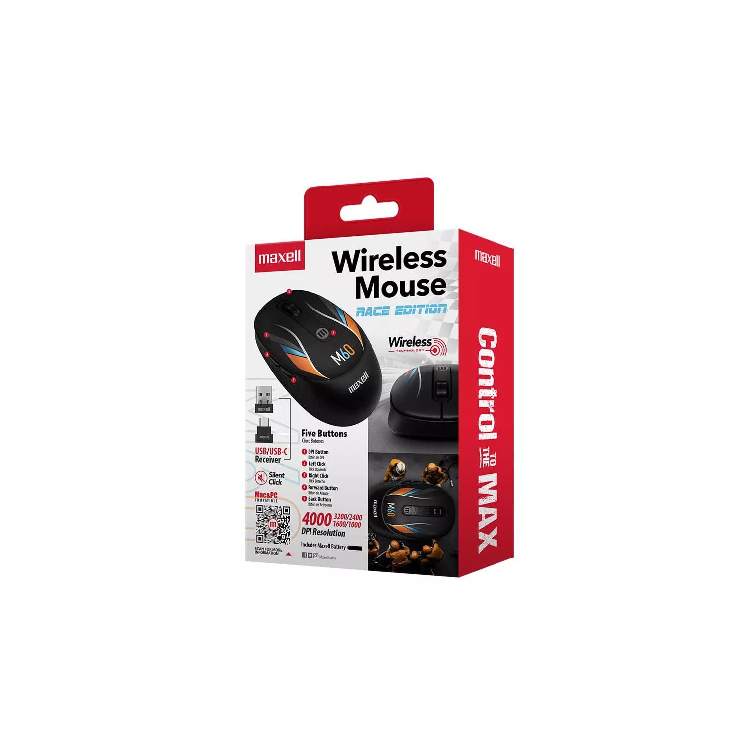 Mouse Inalambrico Marca MAXELL MOWL-MR1