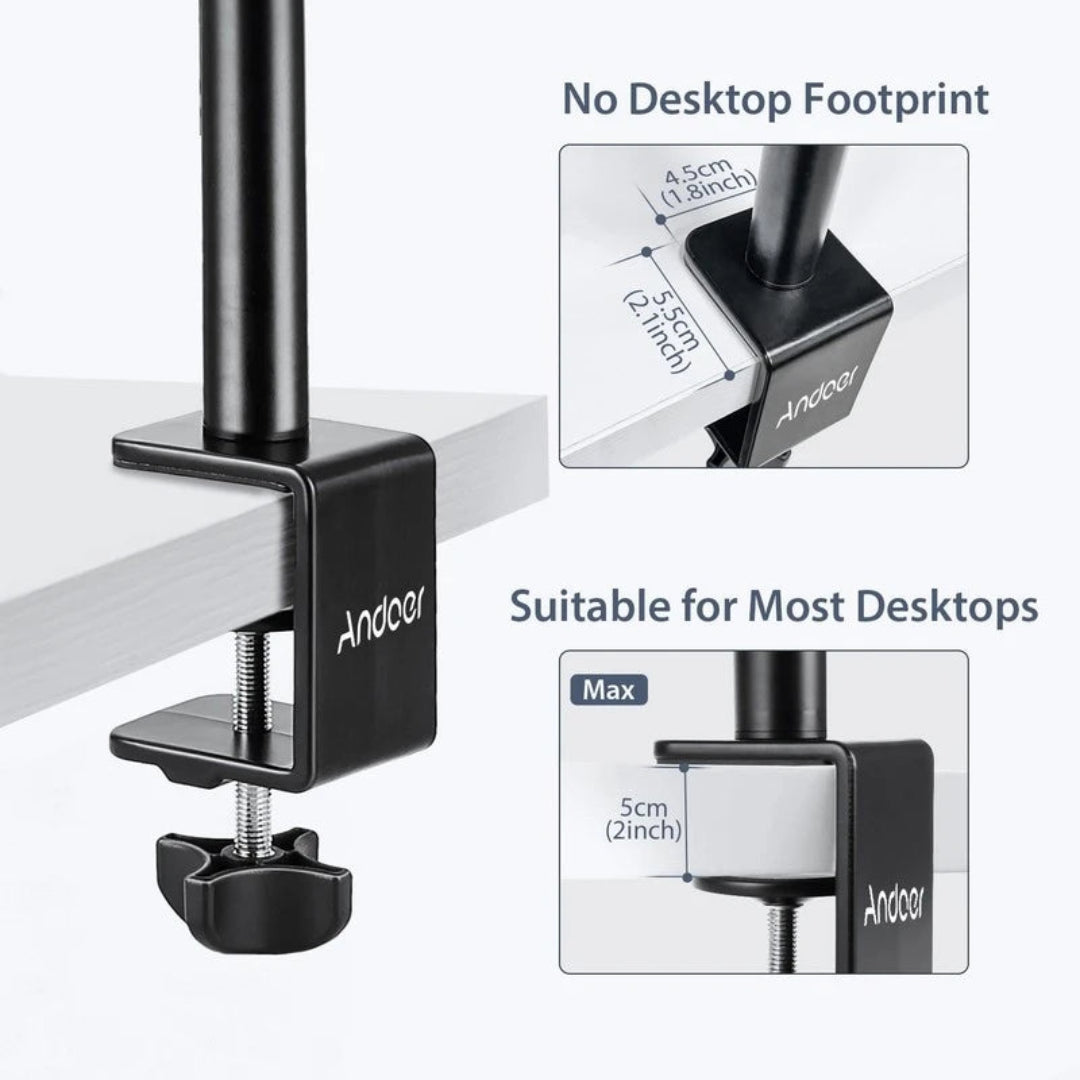 Soporte Para Dispostivos con Tornillo Estaandar de 1/4" En Aleacion De Aluminio MT-49