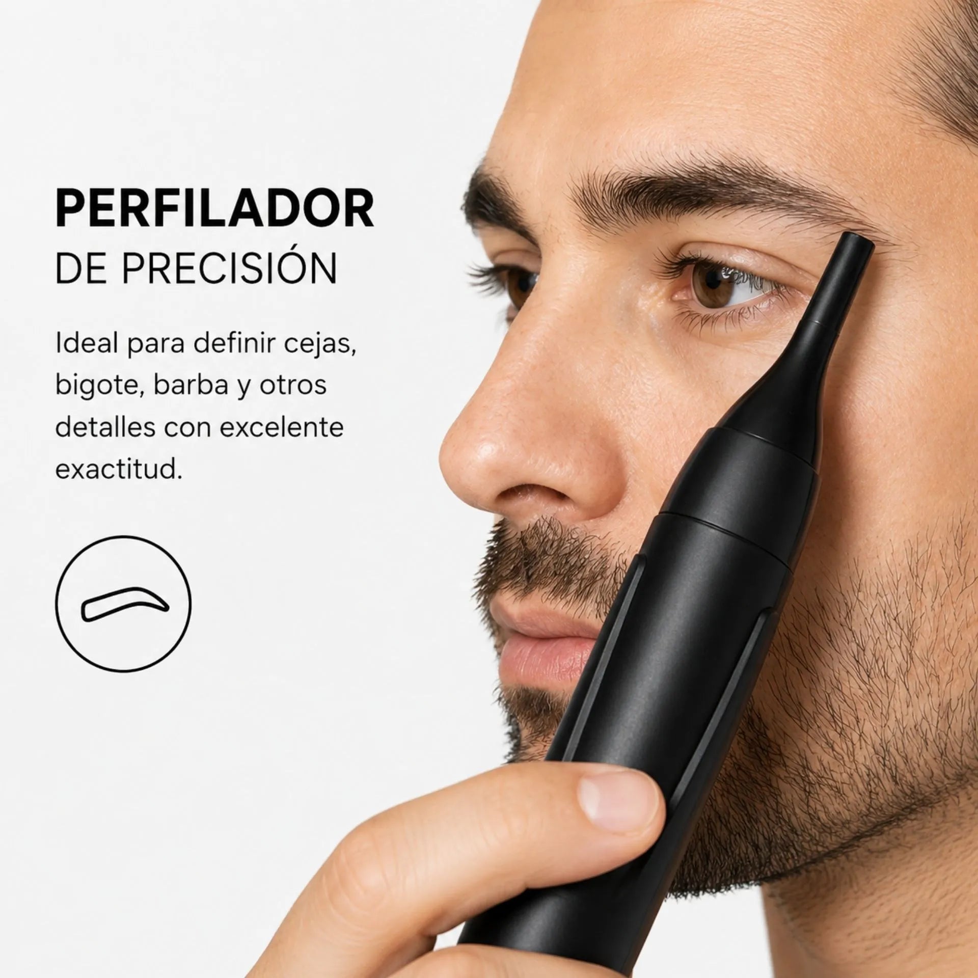 Máquina Depiladora 3 En 1 Nano-Tec Recargable Para Nariz, Patillas Y Perfilado NT-CP650