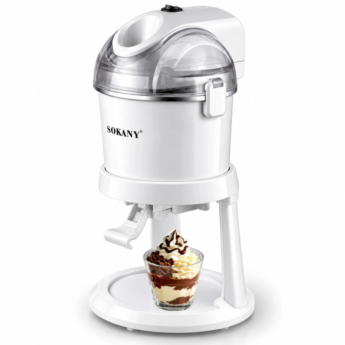 Máquina Para Hacer Helados Capacidad 1 Litro De Producción Rápida 15W Sokany SK-03070