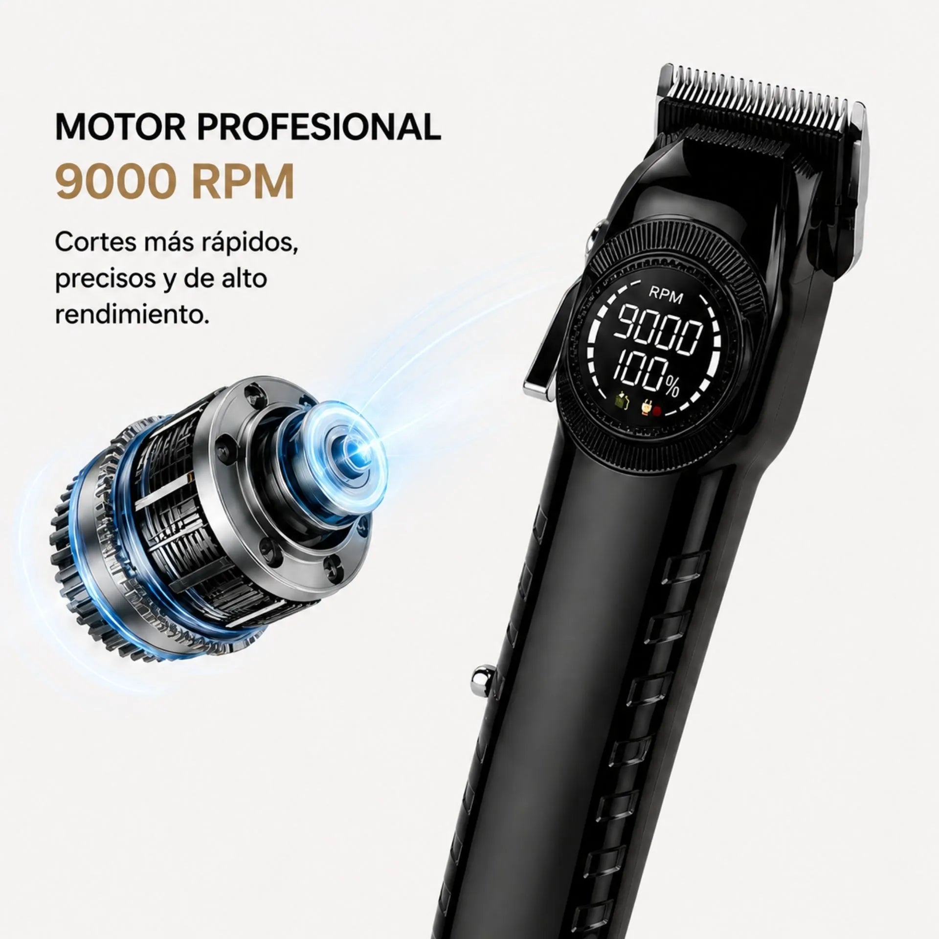 Máquina Cortadora De Cabello Profesional 9000 RPM Nano-Tec NT-CP673