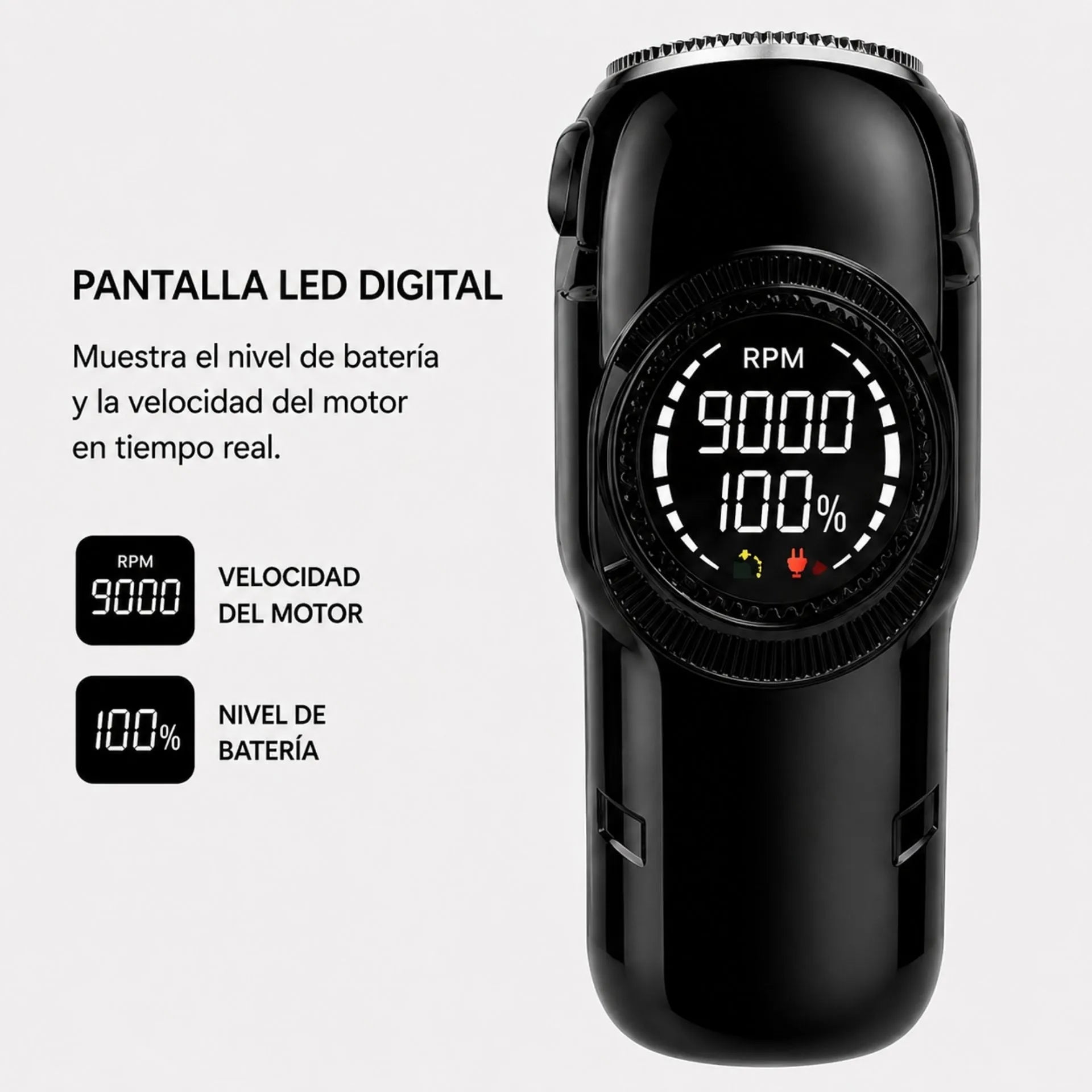 Máquina Cortadora De Cabello Profesional 9000 RPM Nano-Tec NT-CP673