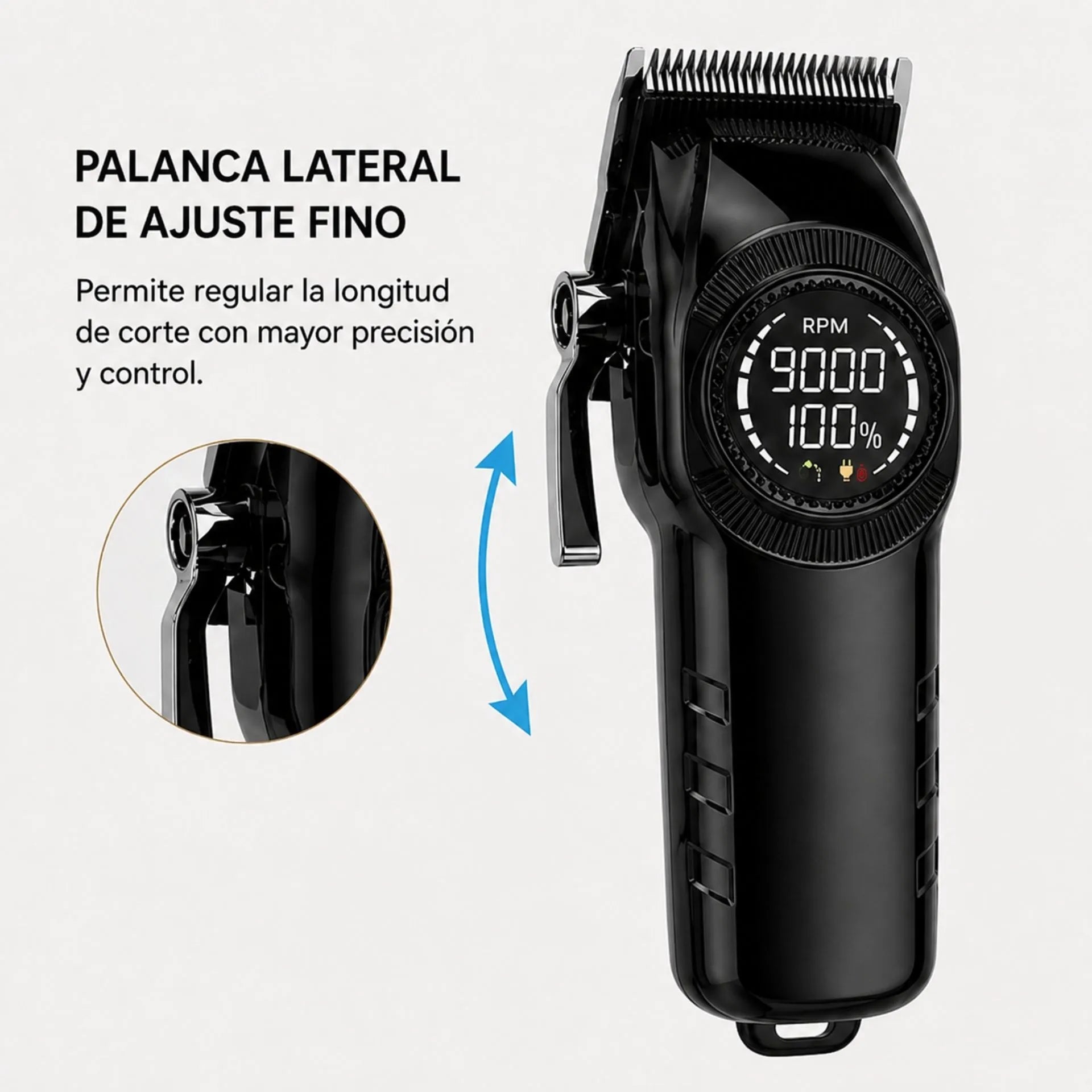 Máquina Cortadora De Cabello Profesional 9000 RPM Nano-Tec NT-CP673