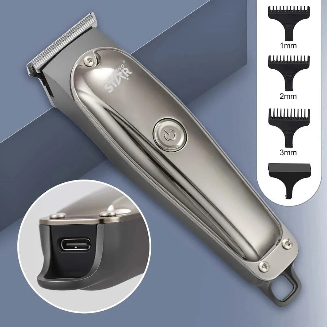 Máquina Peluquera Recargable Winning Star Con Motor 7000 RPM y 3 Peines Guía ST-5637