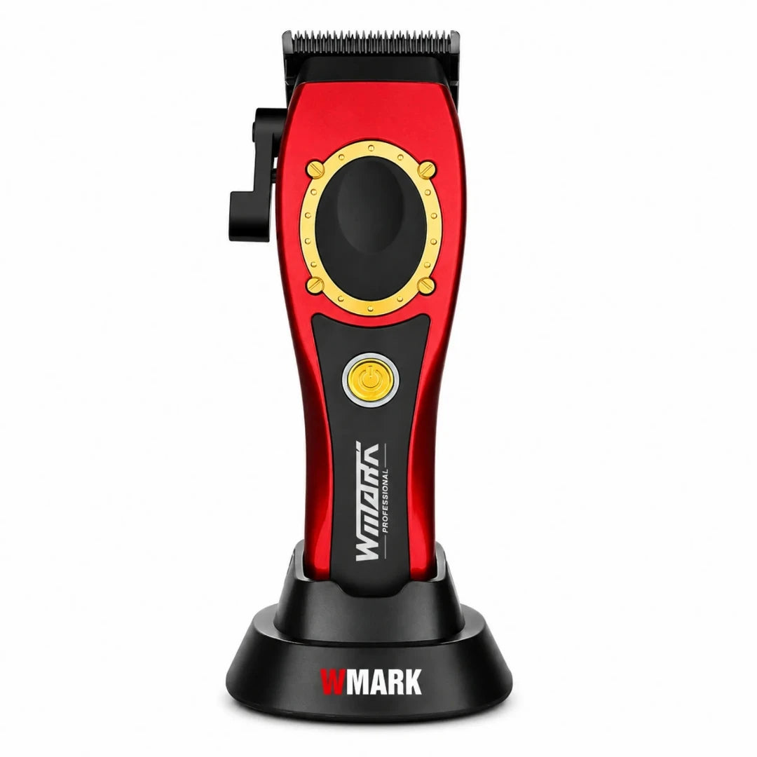 Máquina Cortadora Profesional WMARK 8500 RPM Con 8 Peines Y Base De Carga NG-7030