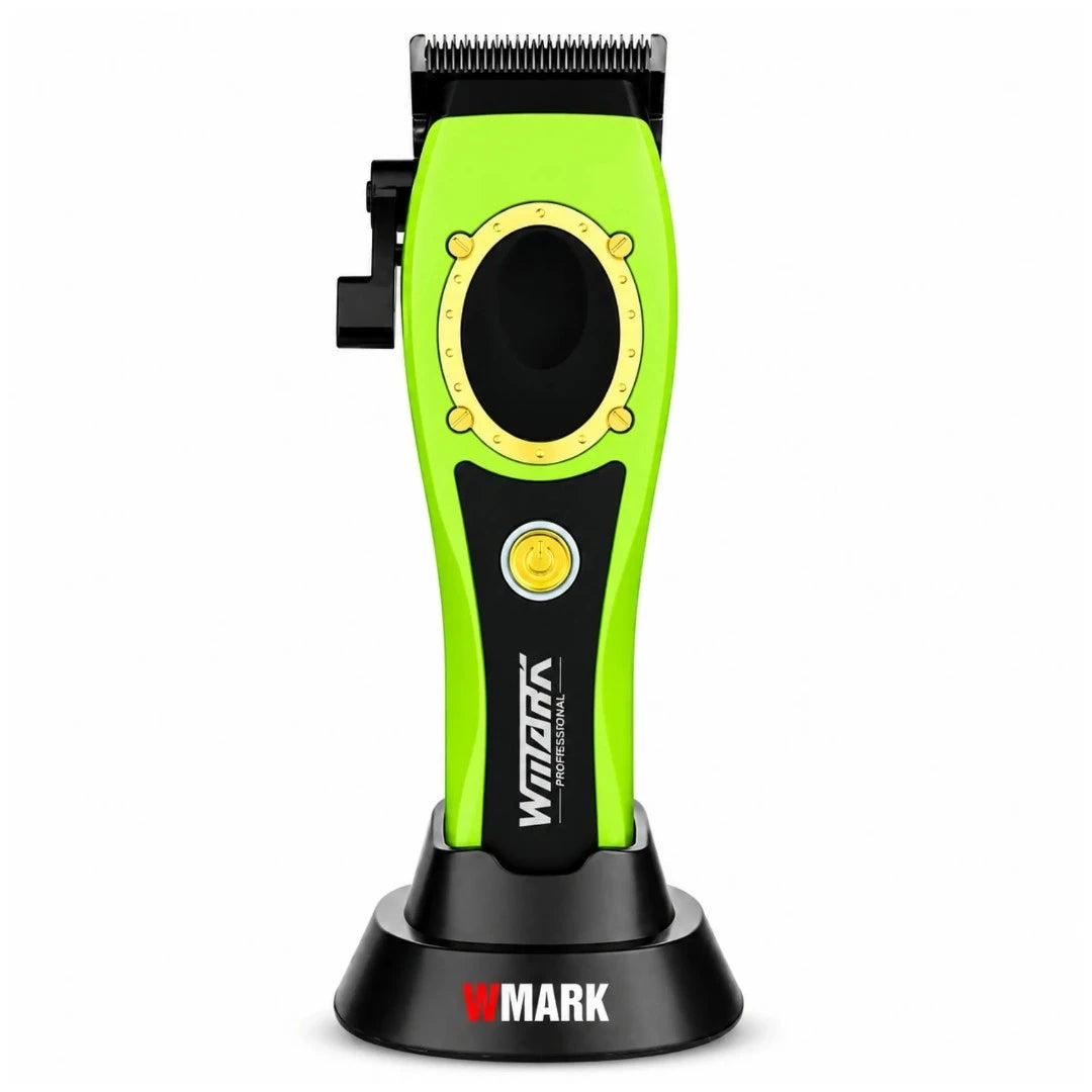 Máquina Cortadora Profesional WMARK 8500 RPM Con 8 Peines Y Base De Carga NG-7030