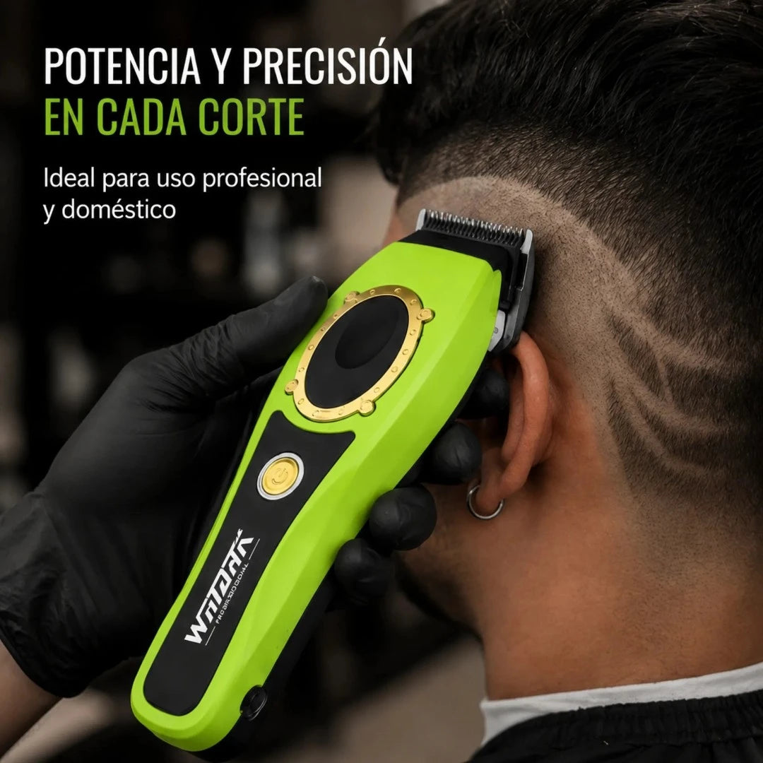 Máquina Cortadora Profesional WMARK 8500 RPM Con 8 Peines Y Base De Carga NG-7030