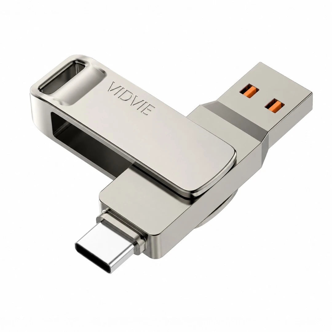 Memoria Vidvie de 256gb Con Entrada Usb y Typec Con Velocidad 3.2 USB2604 (256GB)